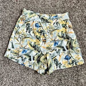 A&F Linen-Blend Pull-On Shorts